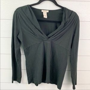 Sundance Black 3/4 Sleeve Stretchy Blouse